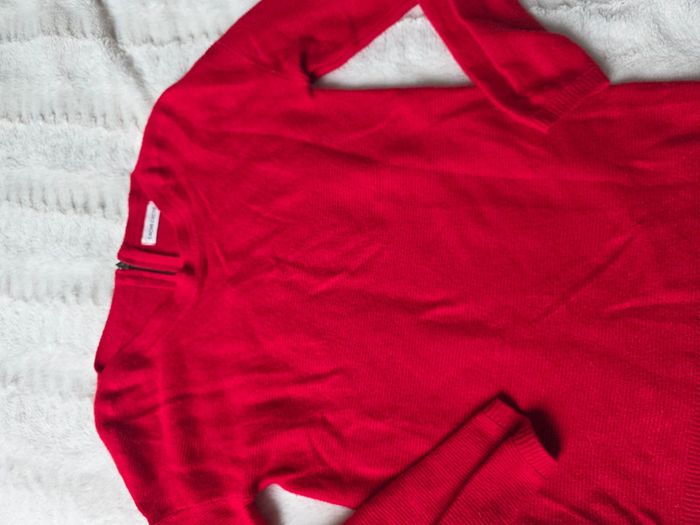 Pull rouge femme cache cache - photo numéro 3