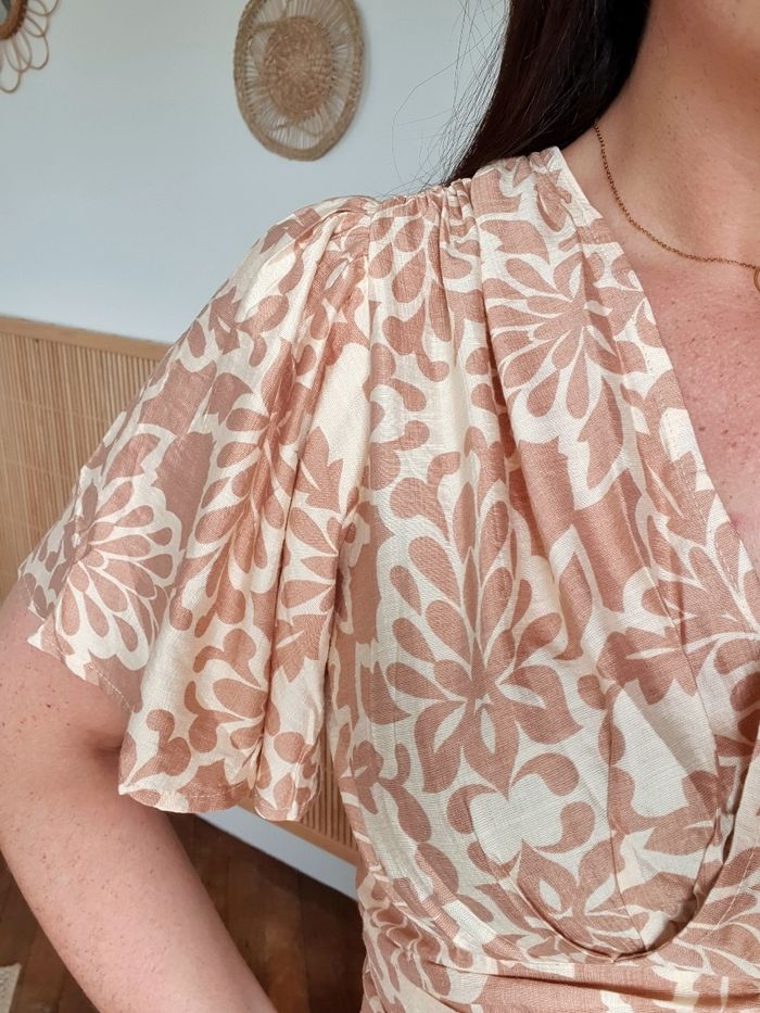 Crop top fluide Maldives beige/camel Taille S - photo numéro 4
