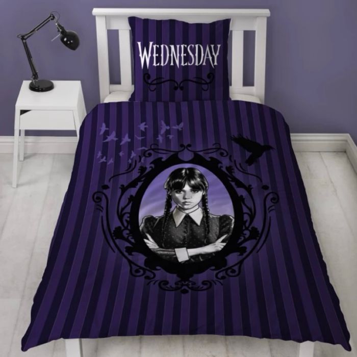 Housse de couette + Taie WEDNESDAY - Mercredi - NETFLIX - NEUF