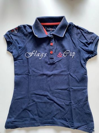 Polo d’équitation Flags&Cup T.10 ans