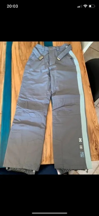Pantalon de ski Dorotennis taille 36 avec ceinture