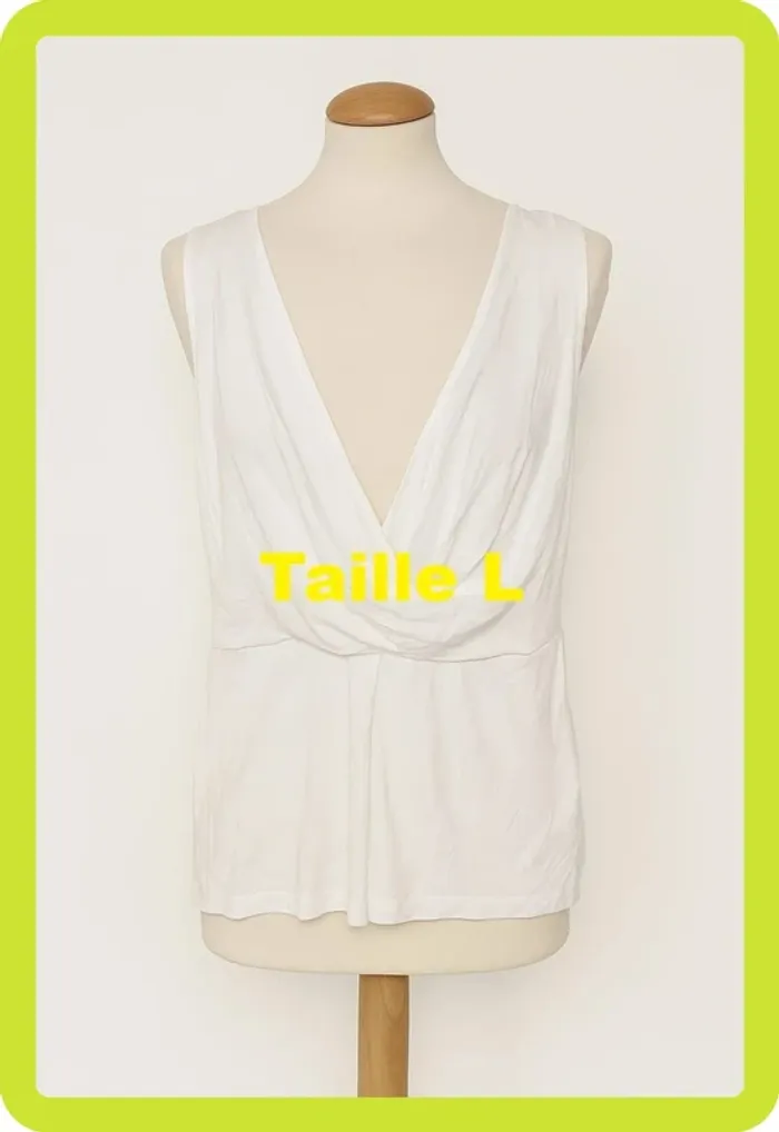 Tee shirt sans manche blanc Mexx Taille L