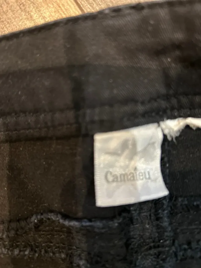 Pantalon noir toile - photo numéro 3