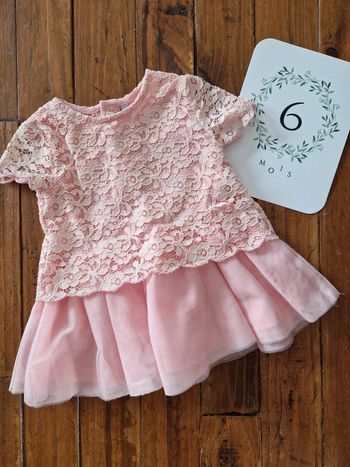 Robe bébé dentelle 6 mois