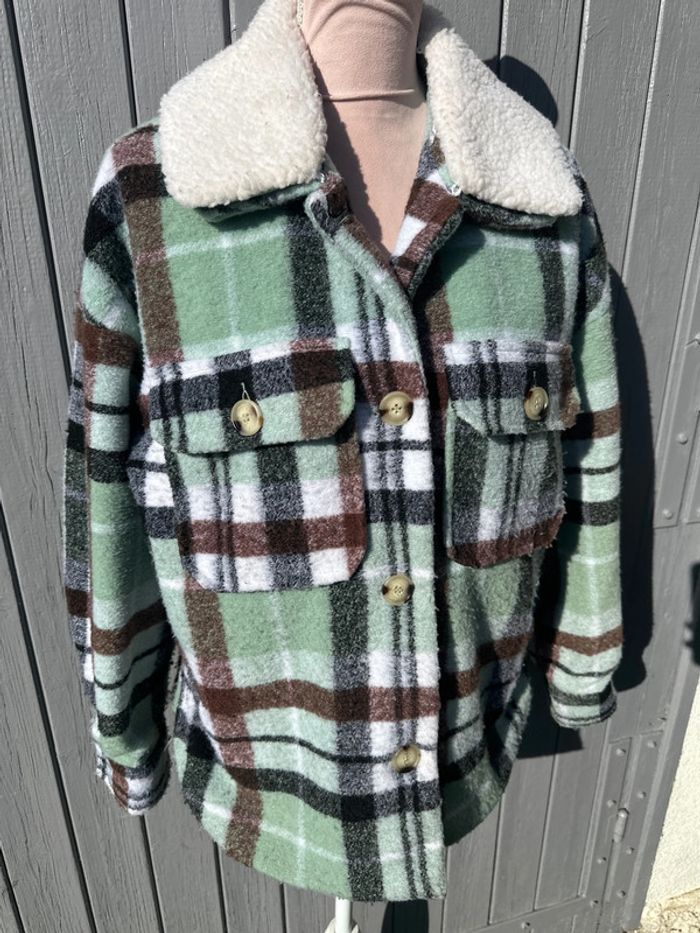 Veste à carreaux Jennyfer - photo numéro 2