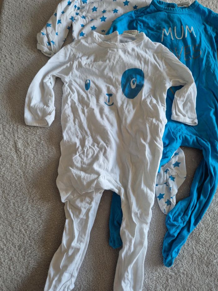 Lot de 3 pyjamas mi-saison 12 mois - photo numéro 2