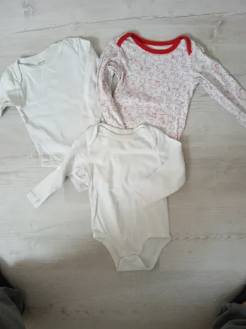 Lot de 3 bodies manches longues 18 mois