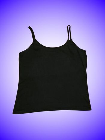 Débardeur Noir 100% Coton Camaïeu – Bretelles Fines – Taille 42 XL – Très Bon État