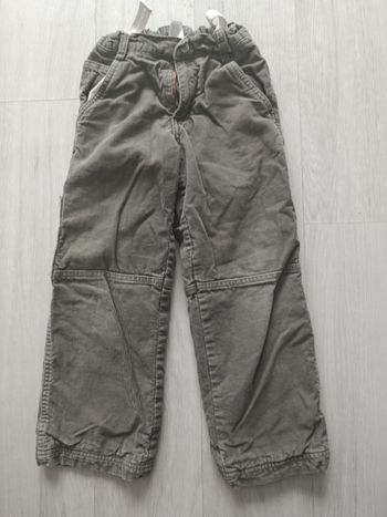 Pantalon épais moltonné doublé 7 ans ceinture réglable