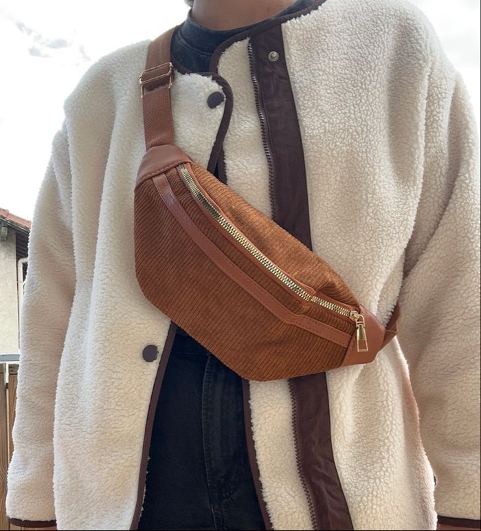 Sac à poitrine velours côtelé - photo numéro 4