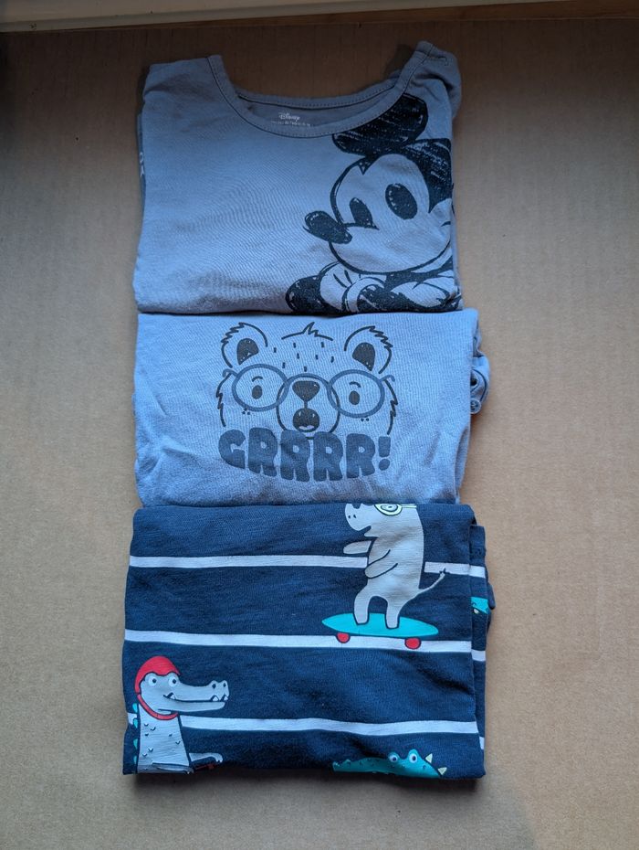 Lots 3  t-shirt manches longues