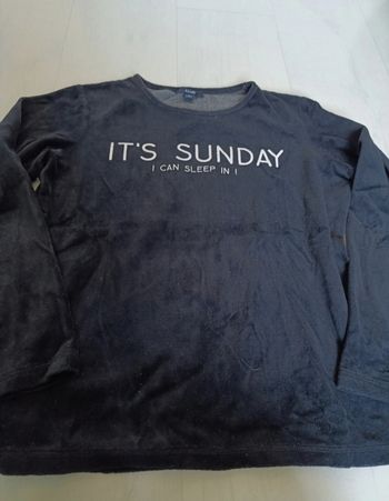 Haut de pyjama velours