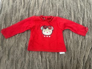 Pull chicco ourson rouge 9m