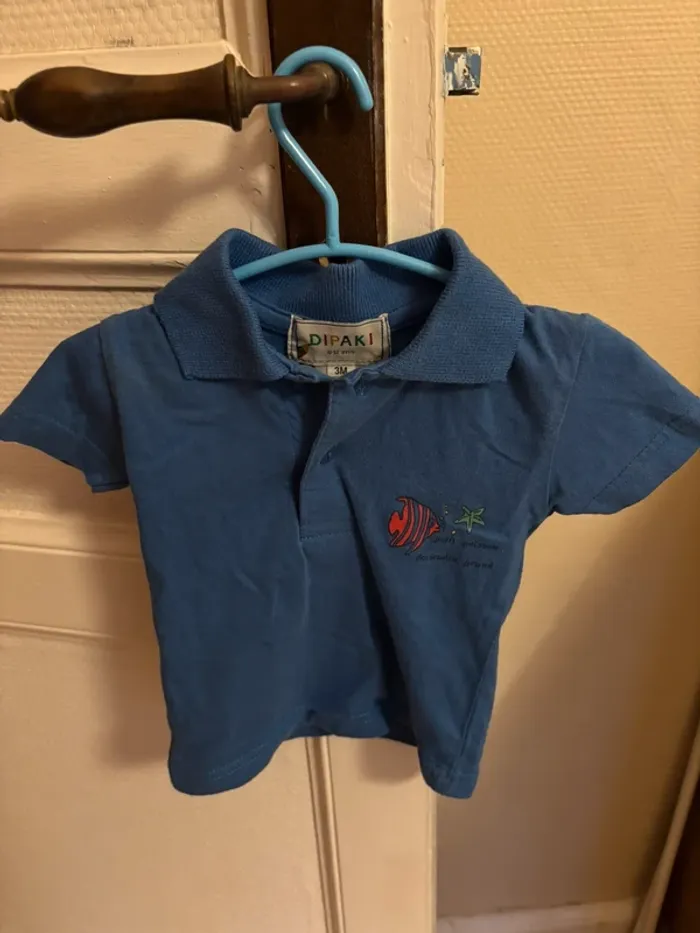 Lot tee shirt et polo manche courte 3 mois - photo numéro 3