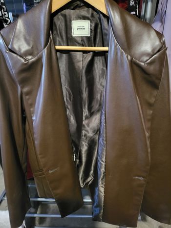 Veste simili cuir marron femme Pimkie Taille S
