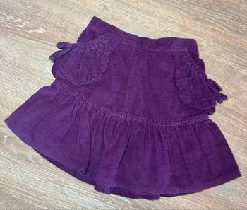 Jupe violette en velours /