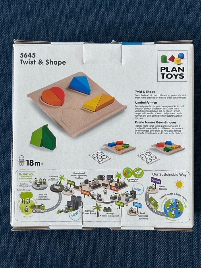 Jeu éveil  / Puzzle formes géométriques - photo numéro 2