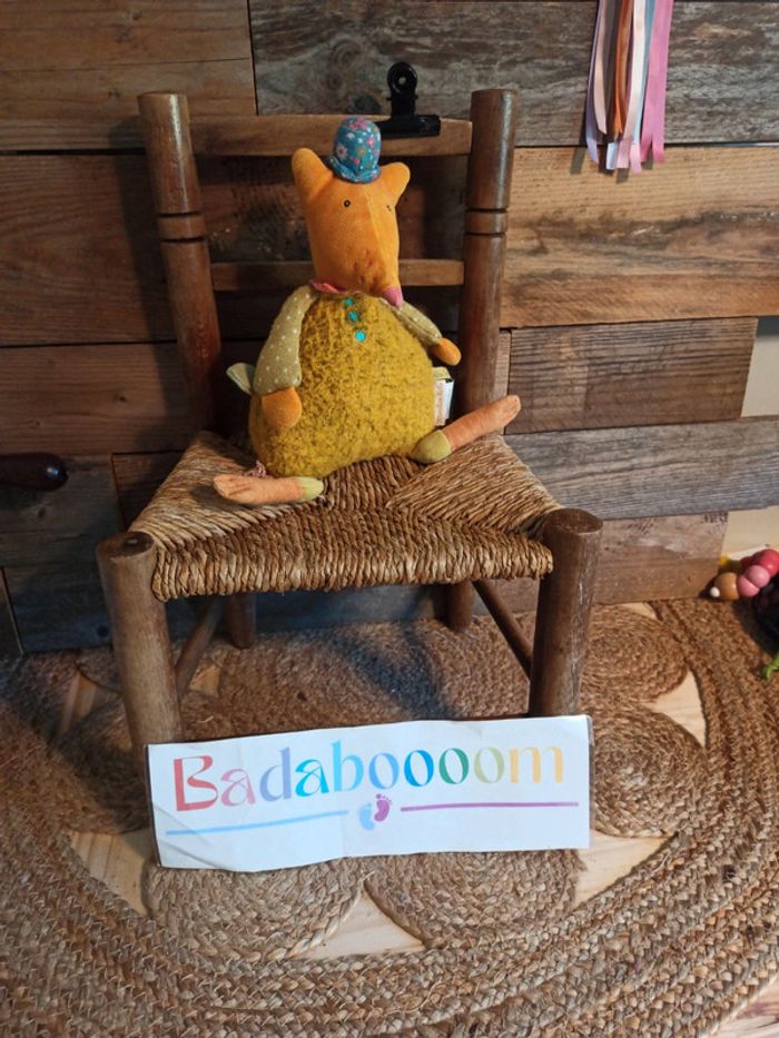 Peluche musical renard Dédé les tartempois moulin roty tbe