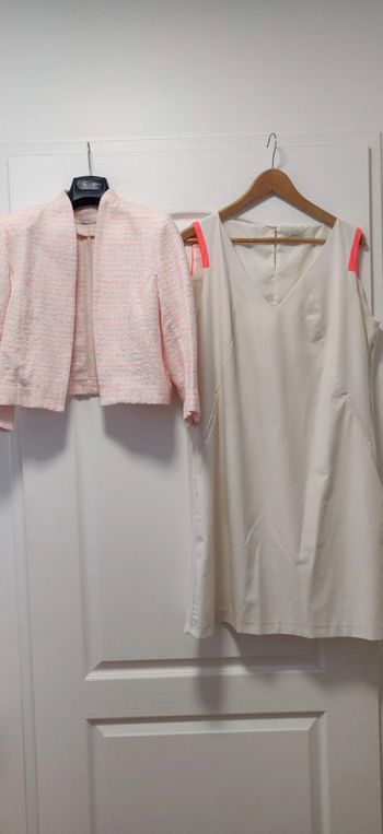 Ensemble robe sans manche et blazer Phildar 46