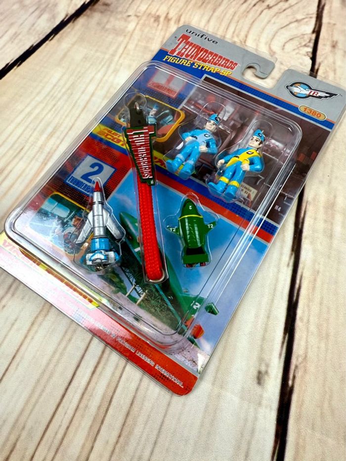 Collector Thunderbirds Unifive Scott Virgil Shinsha Figure Strap #1 #2 Vehicle Pilot 1999 - photo numéro 4