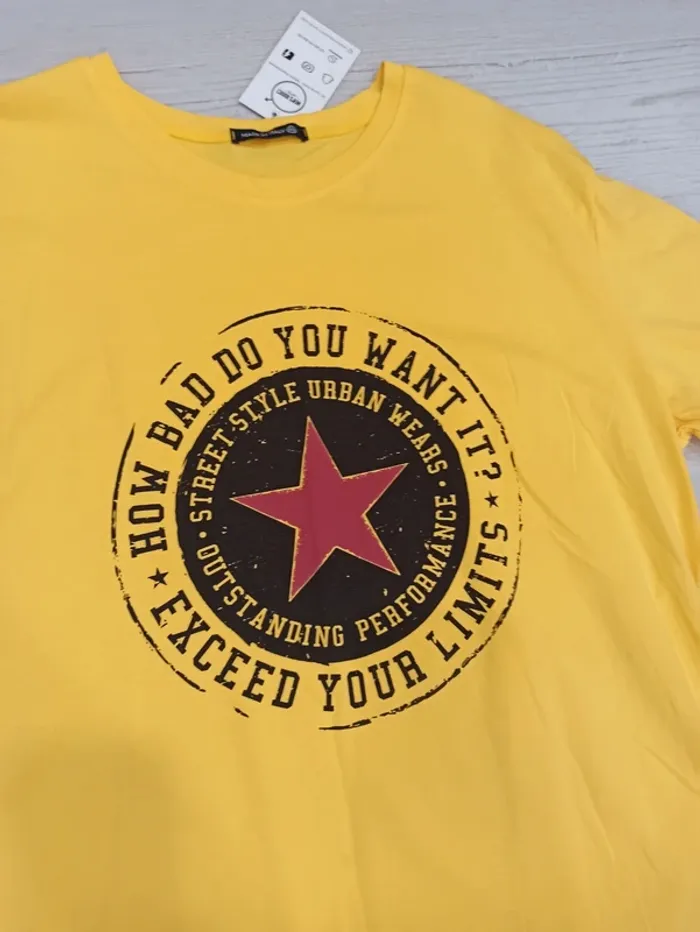 Tee shirt jaune homme xxl - photo numéro 2