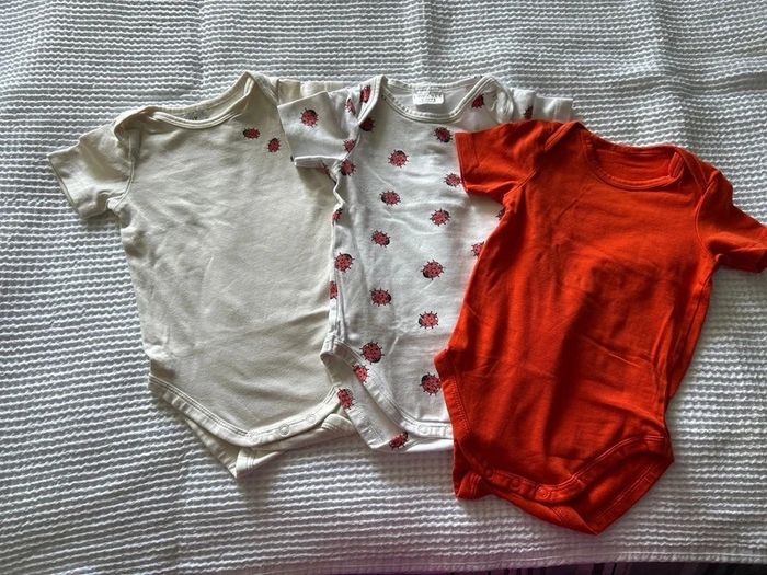3 bodies manches courtes