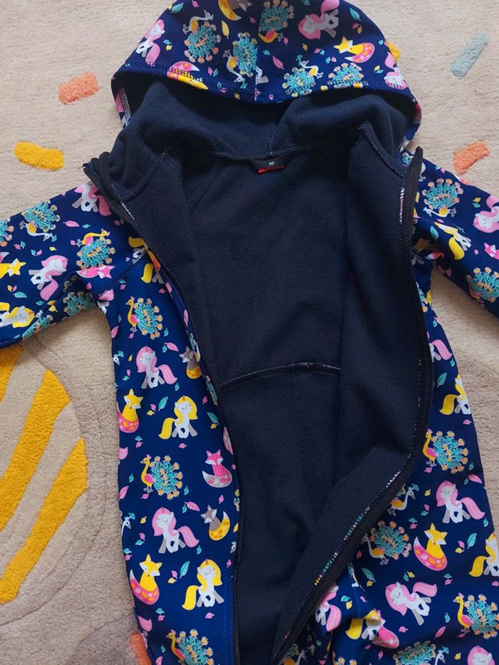 Combinaison de pluie iELM softshell licorne paon renard 98 cm 3 ans - photo numéro 7