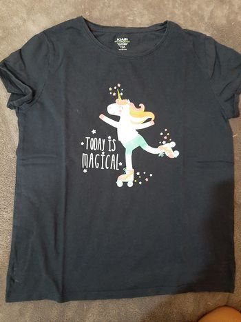 T-shirt marine Licorne 12ans