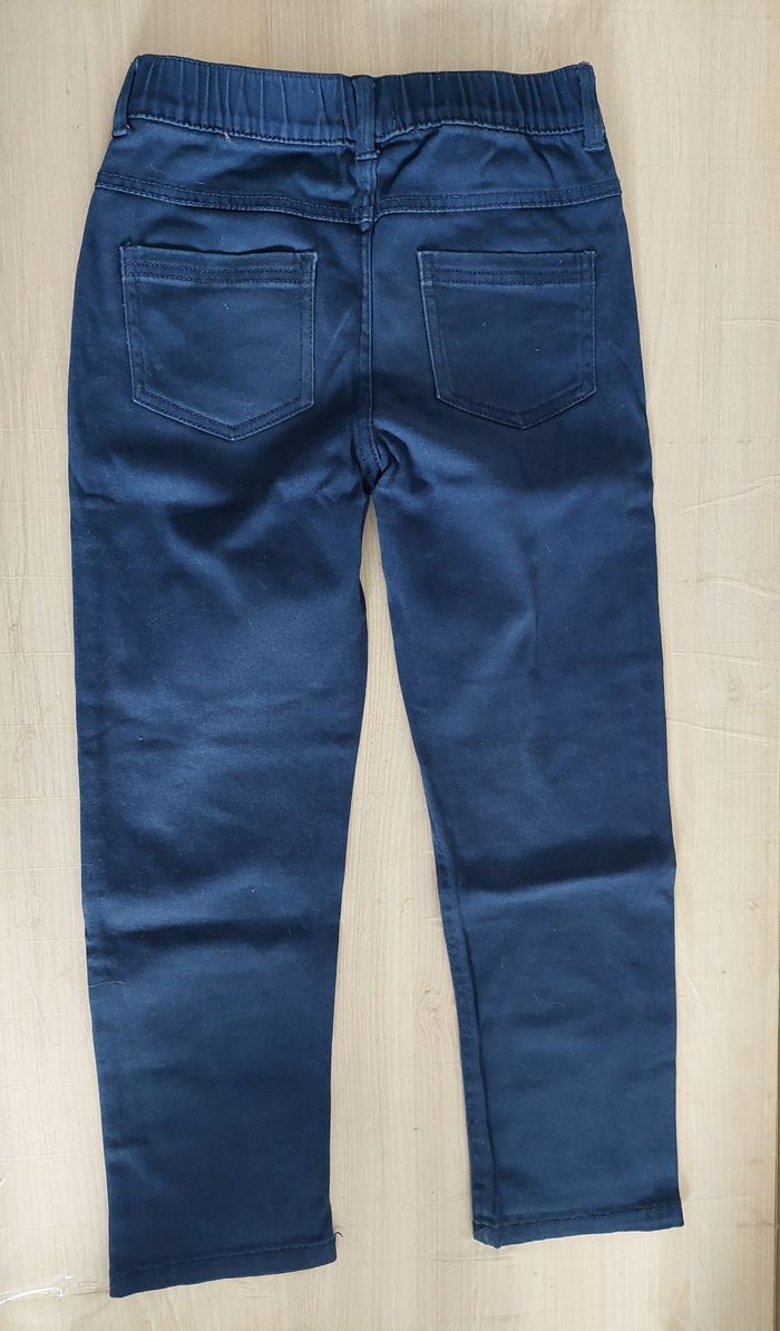 Pantalon bleu marine garçon 8ans - photo numéro 3