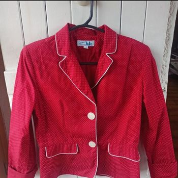 Veste à pois 38 vintage création B.L.C