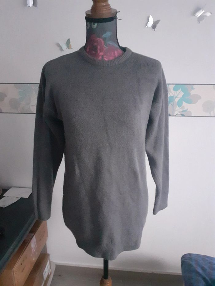 Pull long gris XS