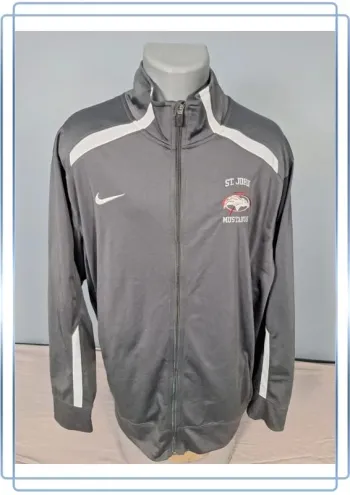 veste nike vintage - gris anthracite homme - taille XL full broderie (469)