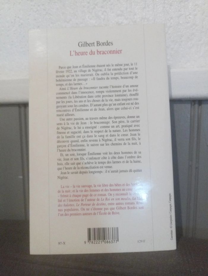 Gilbert Bordes - L'heure du braconnier - photo numéro 2