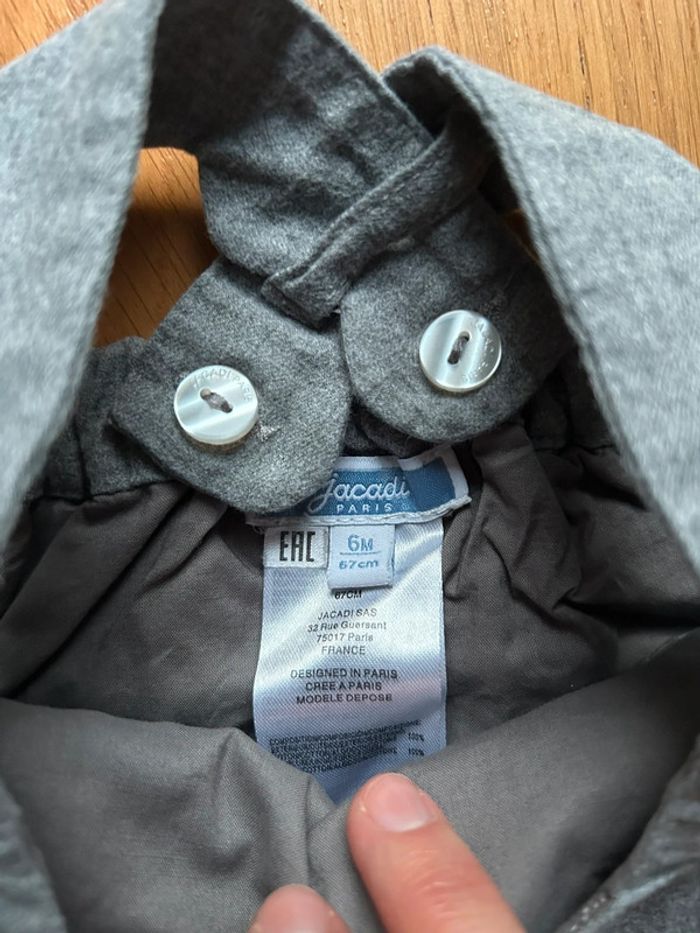 Robe chasuble sans manches grise jacadi bébé fille - photo numéro 3