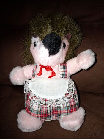 Peluche hérisson vintage 