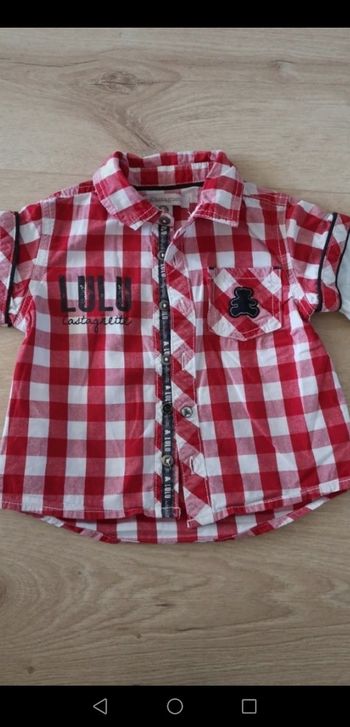 Chemise garçon 12mois