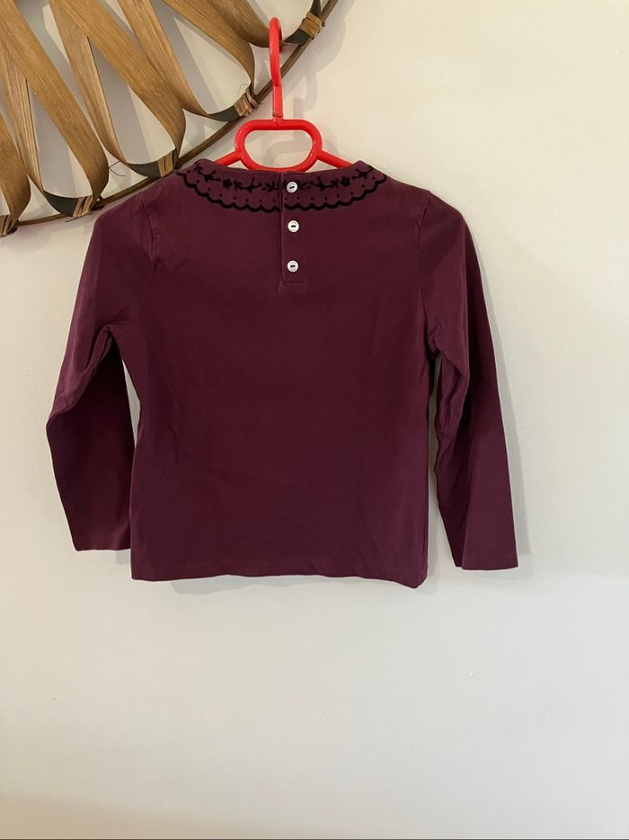 Haut manches longues cassis 6 ans Sergent Major - photo numéro 4