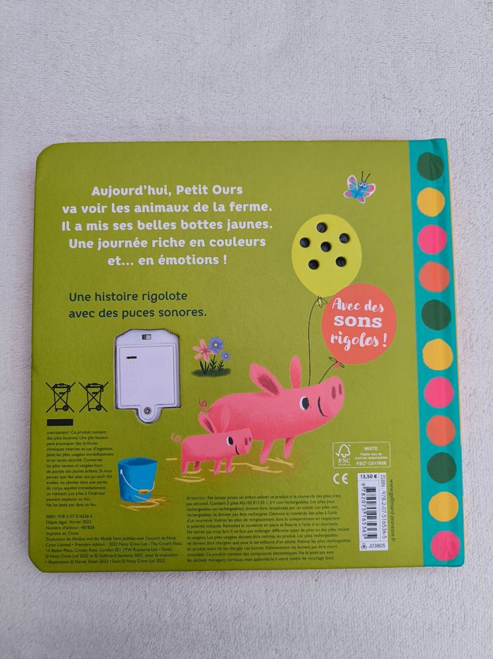 Livre sonore Petit Ours à la ferme Gallimard - photo numéro 3