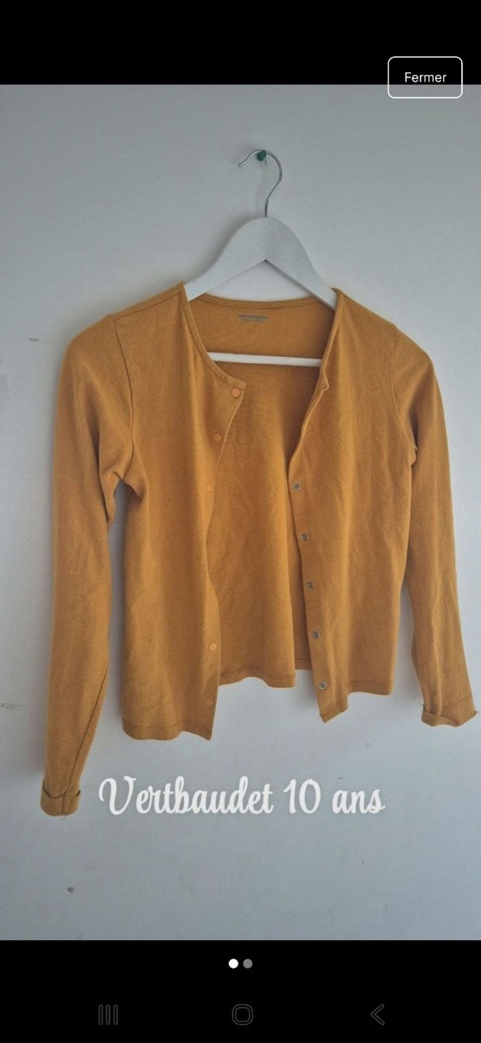 Gillet fille basique 10 ans - photo numéro 2