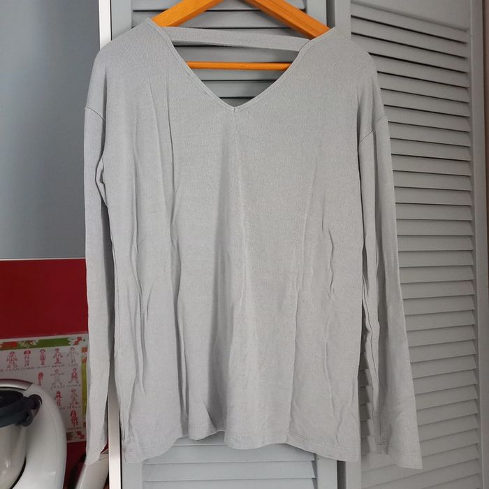 Pull fin gris esprit - photo numéro 3
