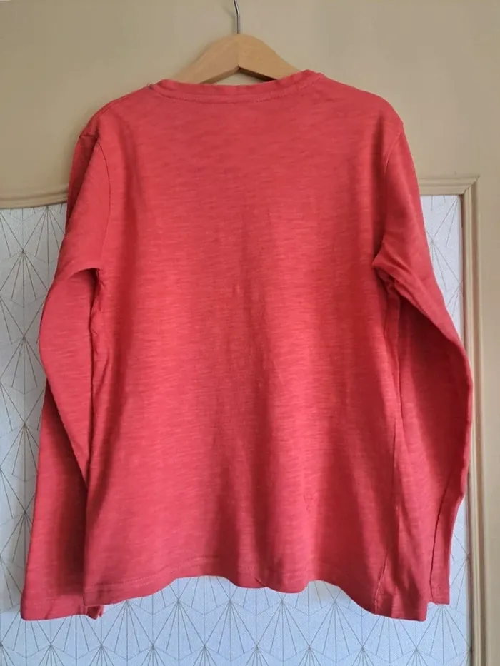 DON sur demande T-shirt rouge ML garçon U essentiel 10 ans 2 minis accrocs - photo numéro 4