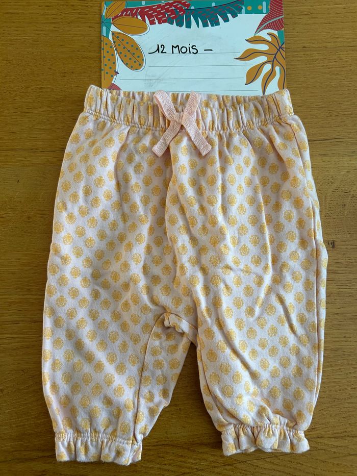 Lot de pantalon/jogging fille - 3 pièces - 12 mois - photo numéro 4
