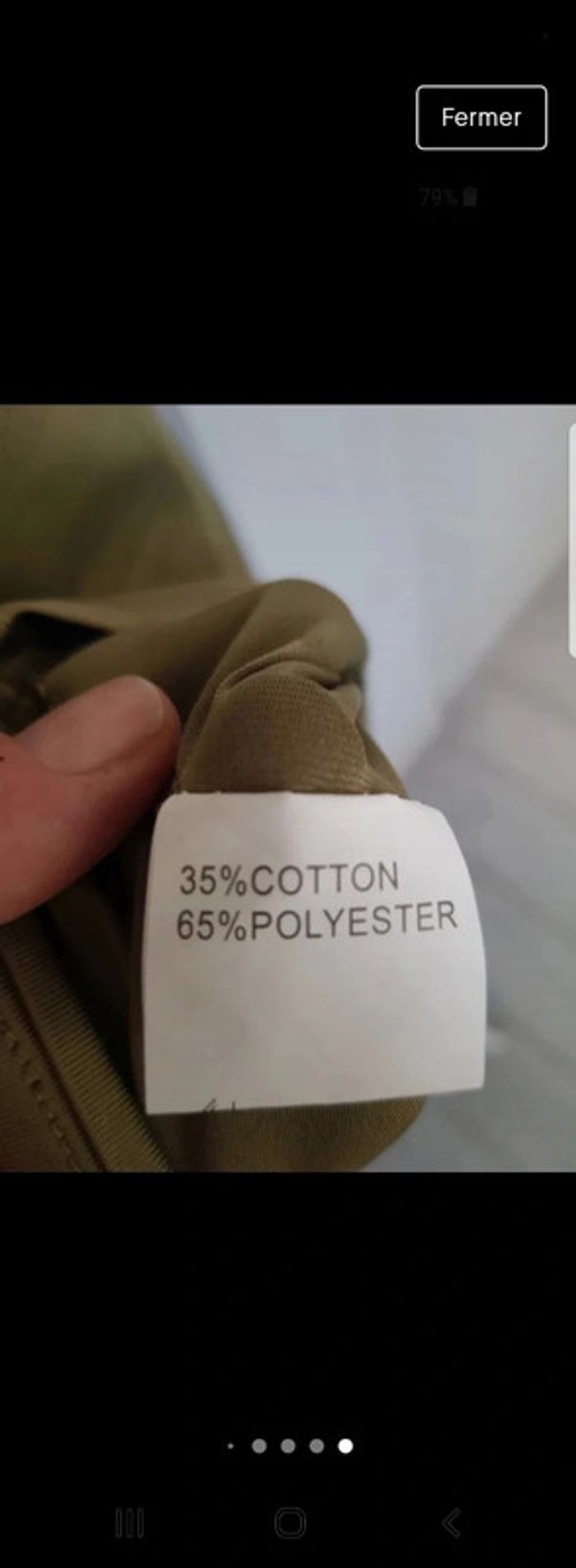 Robe satinée été kaki taille s - photo numéro 5