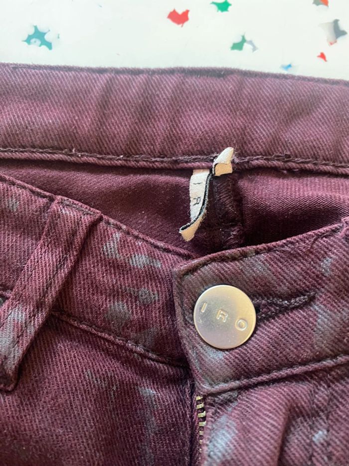 Jean slim violet Iro taille 26 - photo numéro 5