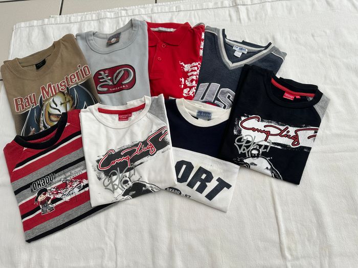Lot Vêtement Garçon 8 Ans : 11 Pièces, 8 Tee shirt + 3 short / bermuda - photo numéro 6