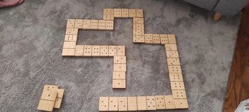 Jeu de domino géant 28 pièces en bois