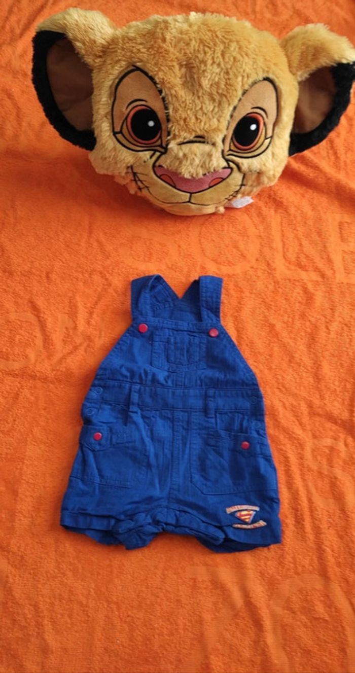 Salopette short Superman 3 mois