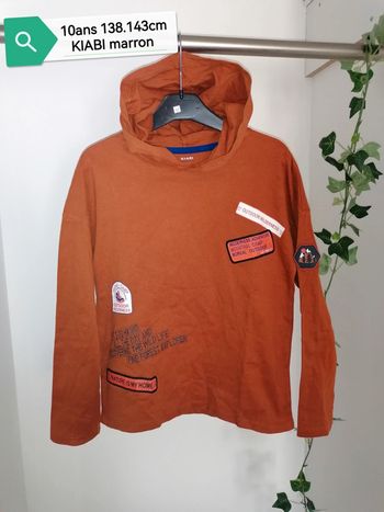 Tee-shirt à capuche 10ans 138.143cm