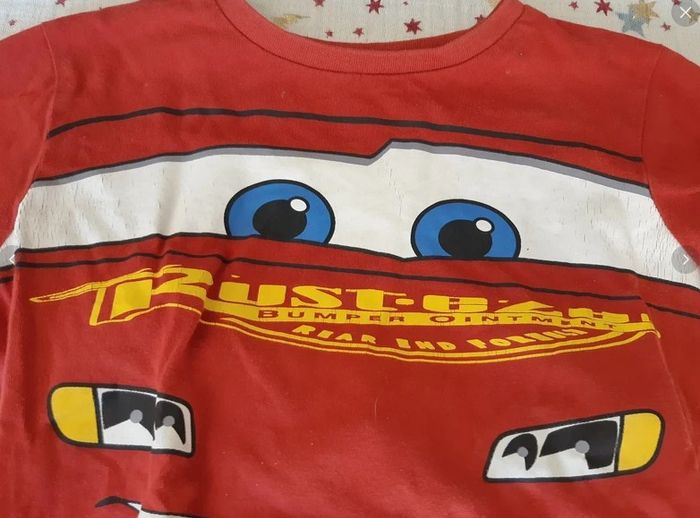 Pyjama ML Pantalon Cars Pixar Flash McQueen 3-4 ans - photo numéro 2