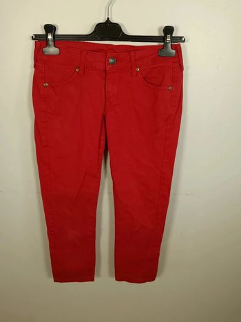 C32 pantacourt rouge Mango 34